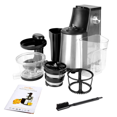 5 Star Chef Cold Press Slow Juicer Fruit Vegetable Processor