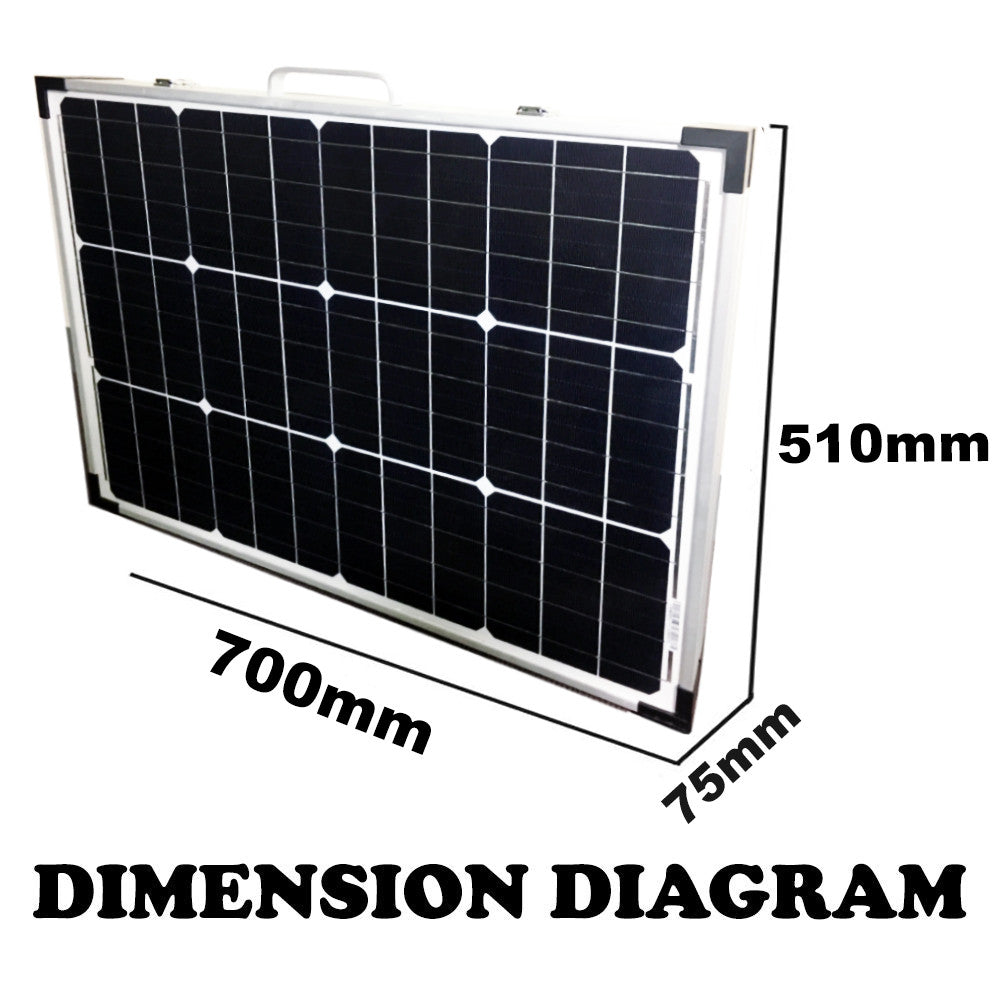 12V 120W Folding Solar Panel Mono MPPT Boat Camping Power Charging Kit Battery