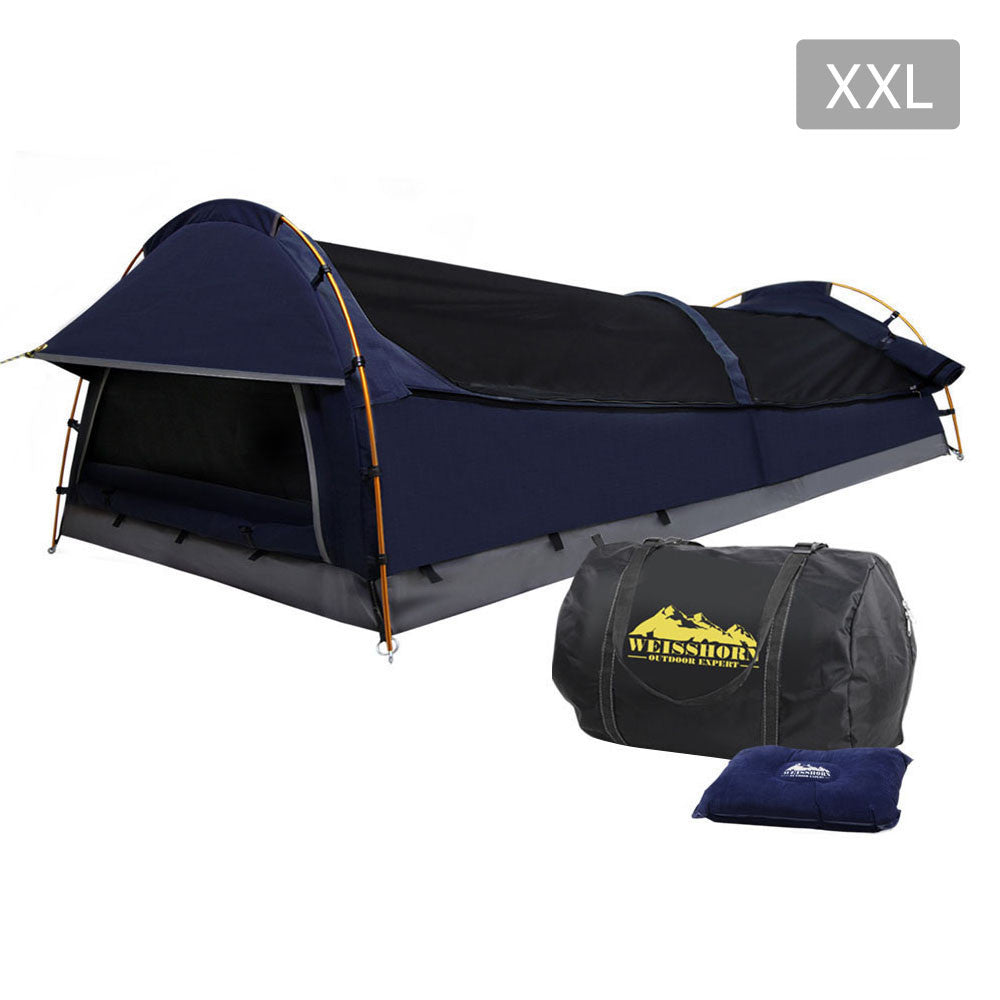 XXL Deluxe King Single Swag Camping Swag Navy