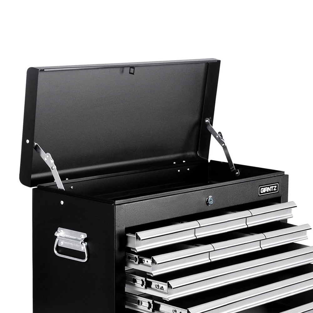 9 Drawers Tool Box Chest Black/Grey