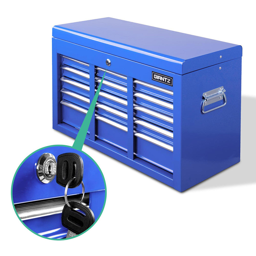 9 Drawers Tool Box Chest Blue