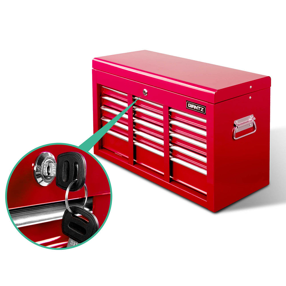 9 Drawers Tool Box Chest Red