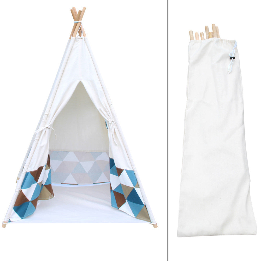 4 Poles Teepee Tent w/ Storage Bag