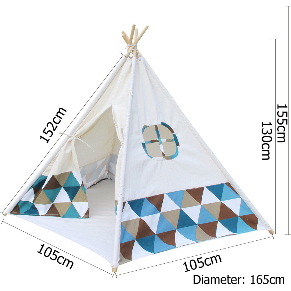 5 Poles Teepee Tent w/ Storage Bag