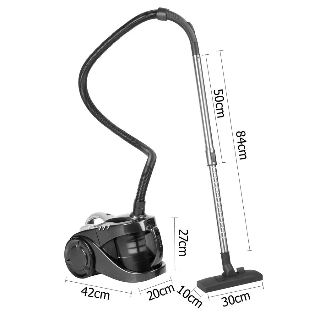 Bagless Cyclone Cyclonic Vacuum Cleaner HEPA Black