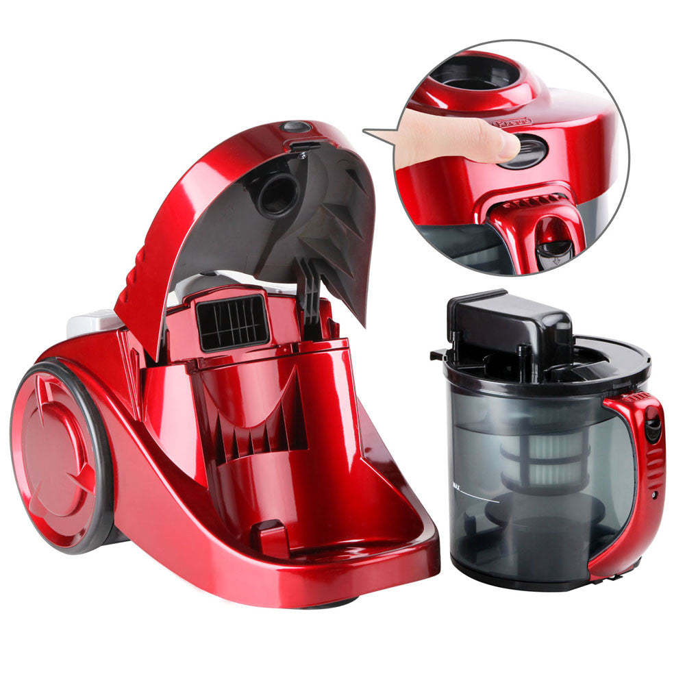 Bagless Cyclone Cyclonic Vacuum Cleaner HEPA Red