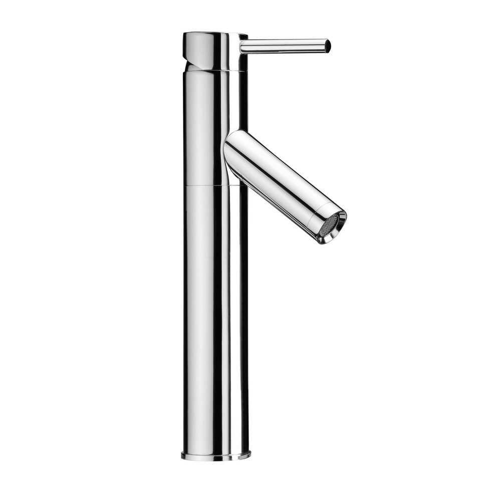 Kitchen Sink Faucet Flick Vanity Basin Tall Mixer Tap Bathroom Spout Brass Round