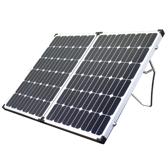 200W Folding Solar Panel Kit Caravan Camping Power 12V Mono Charging Battery
