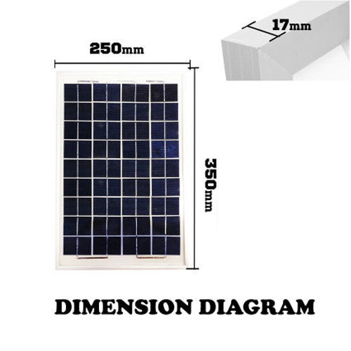 MINI 10W SOLAR PANEL KIT CARAVAN CAMPING POWER CHARGING 12V HOME BATTERY