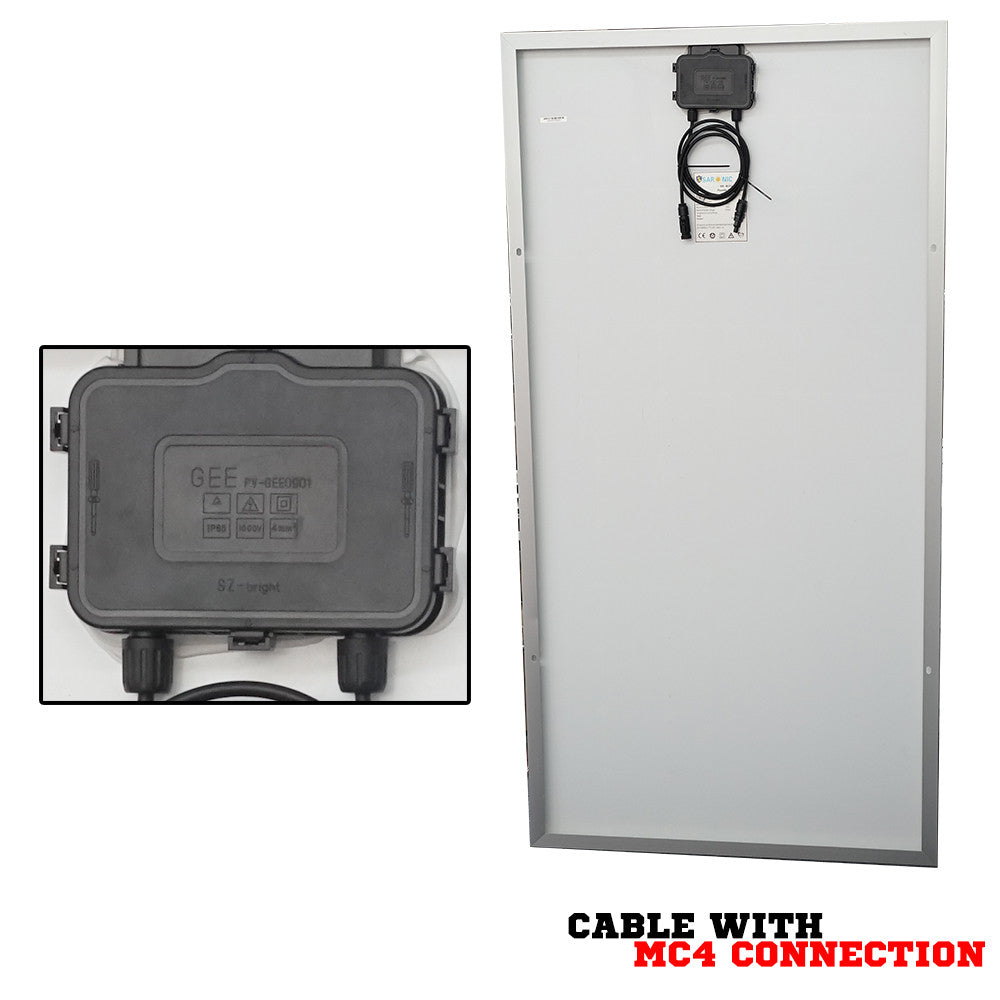 12V 250W Solar Panel Generator Power Mono Caravan Camping Battery Charging Kit