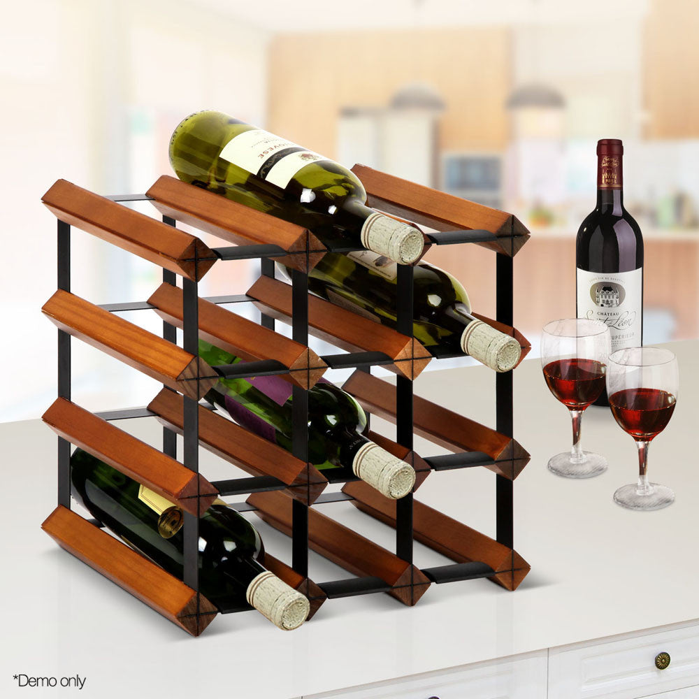 Timber Wine Rack 12 Bottles