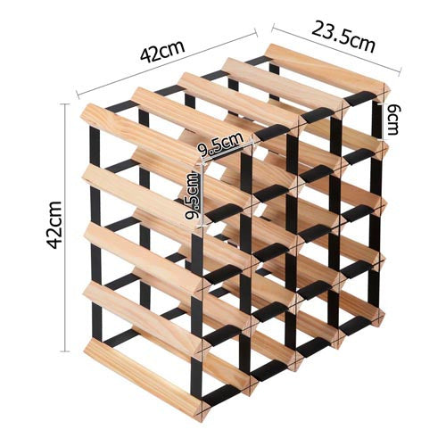 Timber Wine Rack 20 Bottles