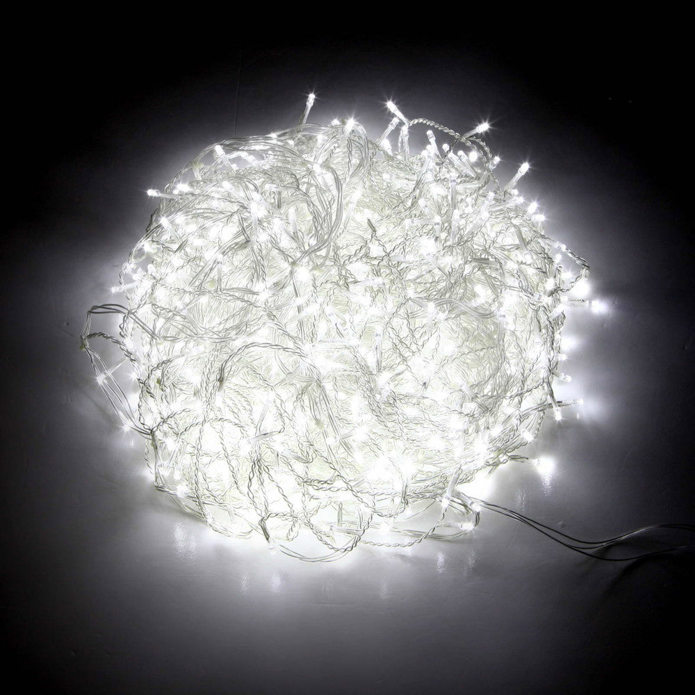 800 LED Christmas Icicle Lights White